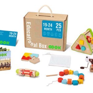 Edukatívne, kreatívne a interaktívne hračky pre deti 19–24 mesiacov Edukačný box Maxi 6 ks