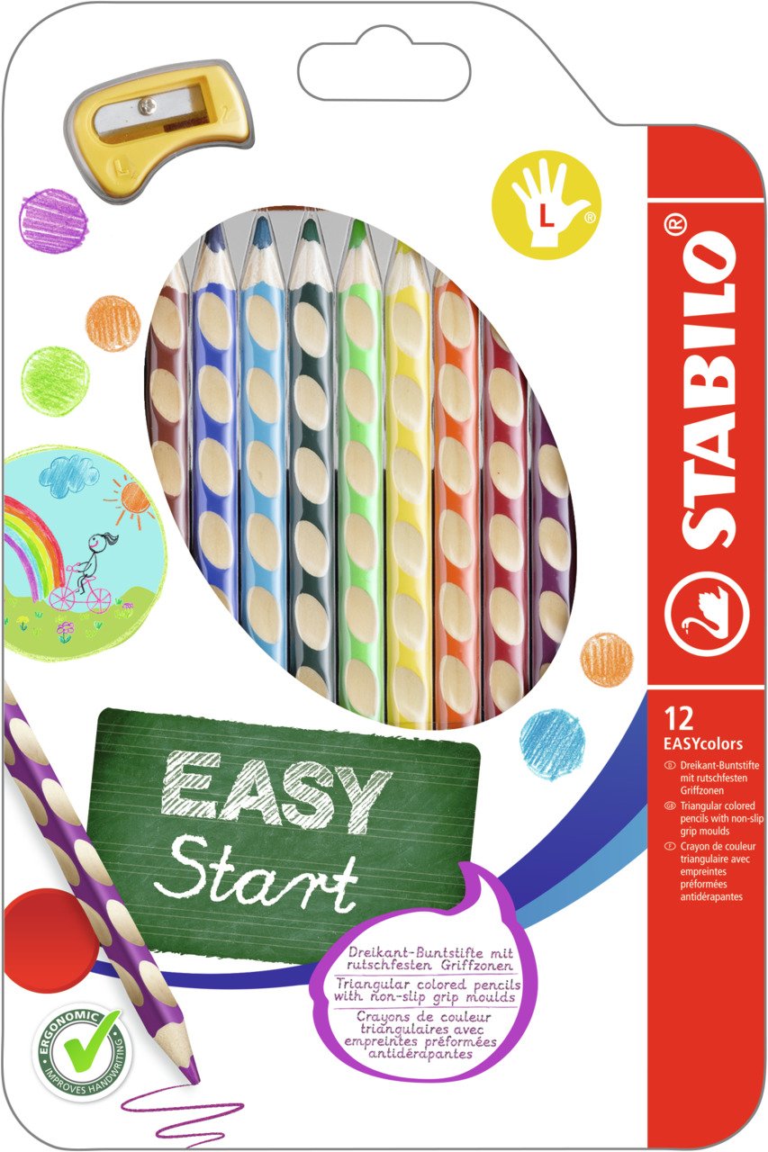 Pastelky trojhranné Pre ľavákov 12 ks