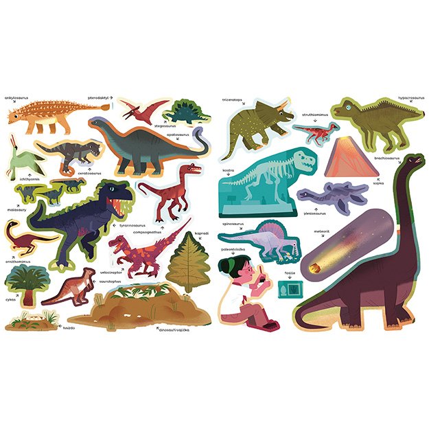 Samolepky pro zvídavé děti Dinosauři – Obrázok 3