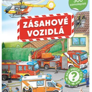 Edukatívne, kreatívne a interaktívne hračky pre deti Môj prvý samolepkový zošit Zásahové vozidlá