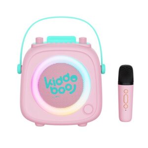 Bluetooth Karaoke set mikrofón a reproduktor KidsVoice Pink