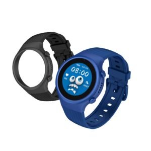 Edukatívne, kreatívne a interaktívne hračky pre deti Detské smart hodinky okrúhle Kiddoboo x Lagenio WatchMe 4G Blue/Black