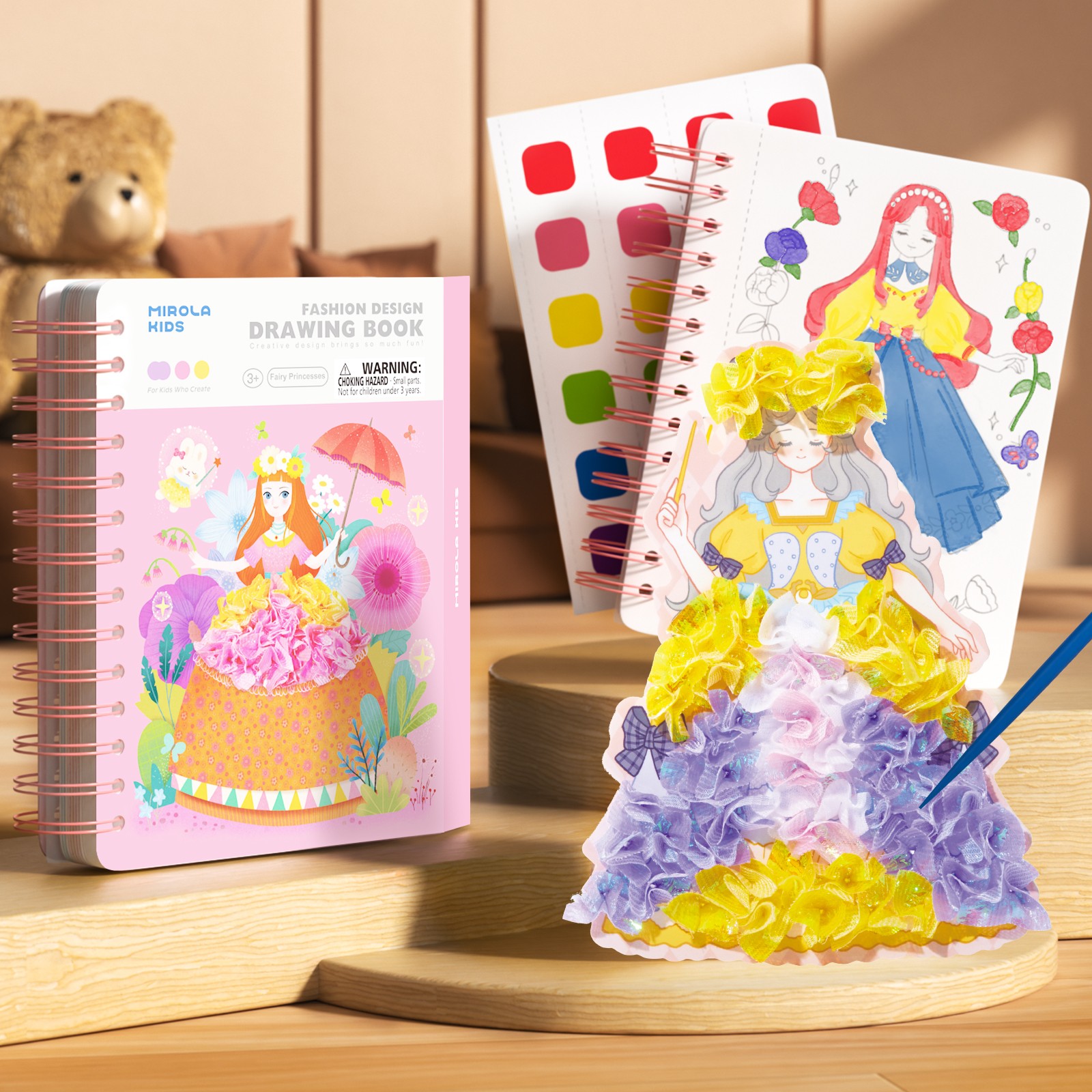 Fashion kreatívna kniha Fairy Princesses – Obrázok 4
