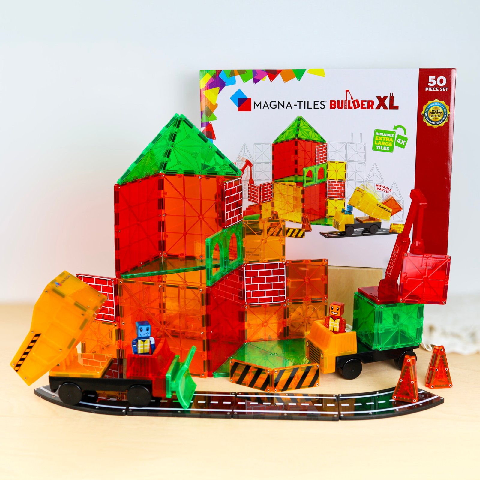 Magnetická stavebnica Builder XL Trucks 50 dielov – Obrázok 8