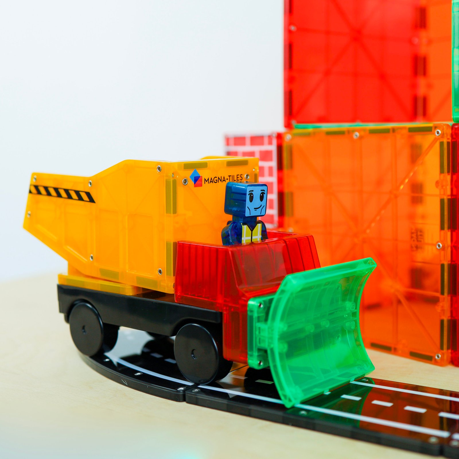 Magnetická stavebnica Builder XL Trucks 50 dielov – Obrázok 9