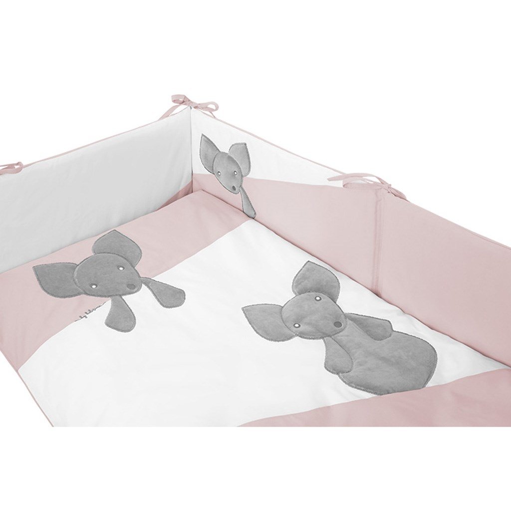 3-dielne posteľné obliečky Belisima Mouse 100/135 ružové – Obrázok 3