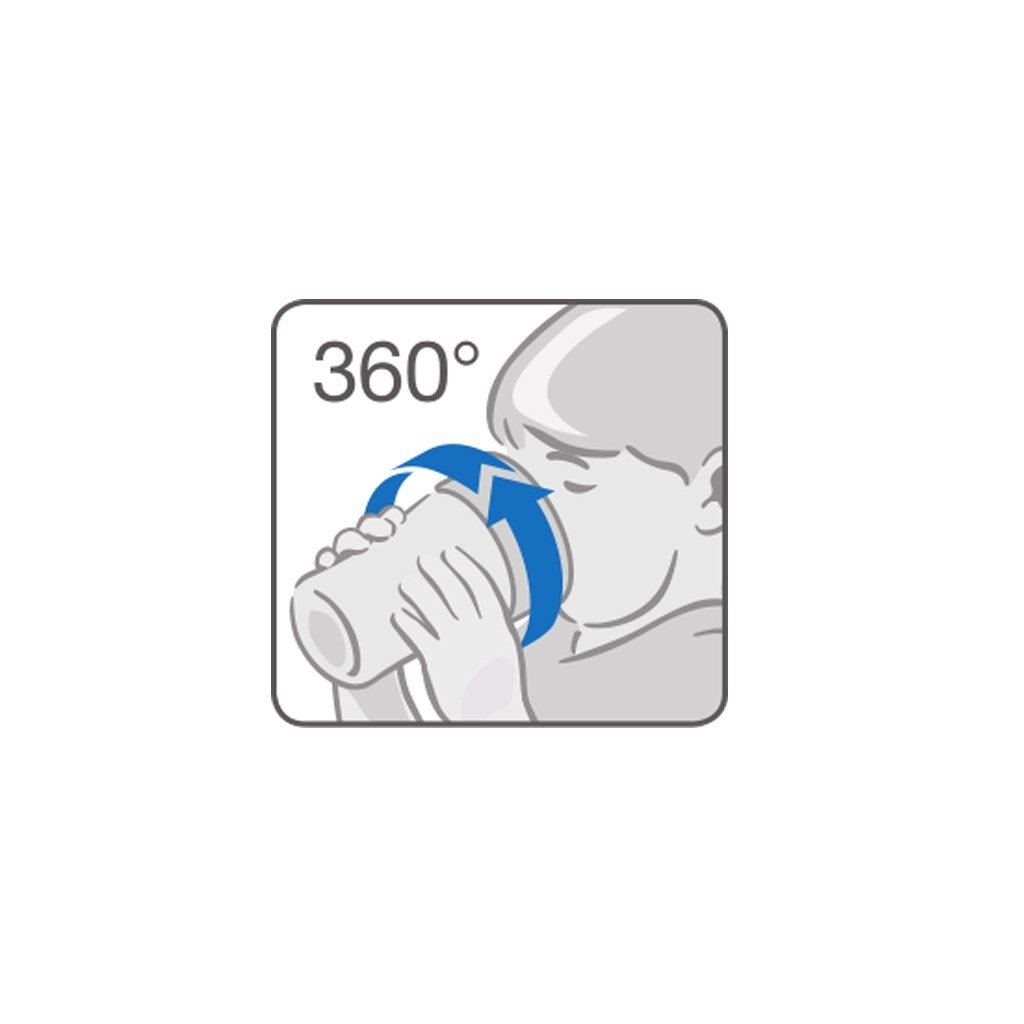 Detský hrnček Mini Magic NUK 360 ° s viečkom červená – Obrázok 3