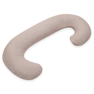 Edukatívne, kreatívne a interaktívne hračky pre deti Univerzálny dojčiaci vankúš v tvare C New Baby cappuccino 285 x16