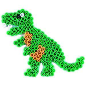 Edukatívne, kreatívne a interaktívne hračky pre deti Podložka Dino na zažehlovacie korálky