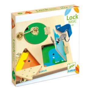 Edukatívne, kreatívne a interaktívne hračky pre deti Doska so zámkami Lock BASIC (prvá edukatívna hračka)
