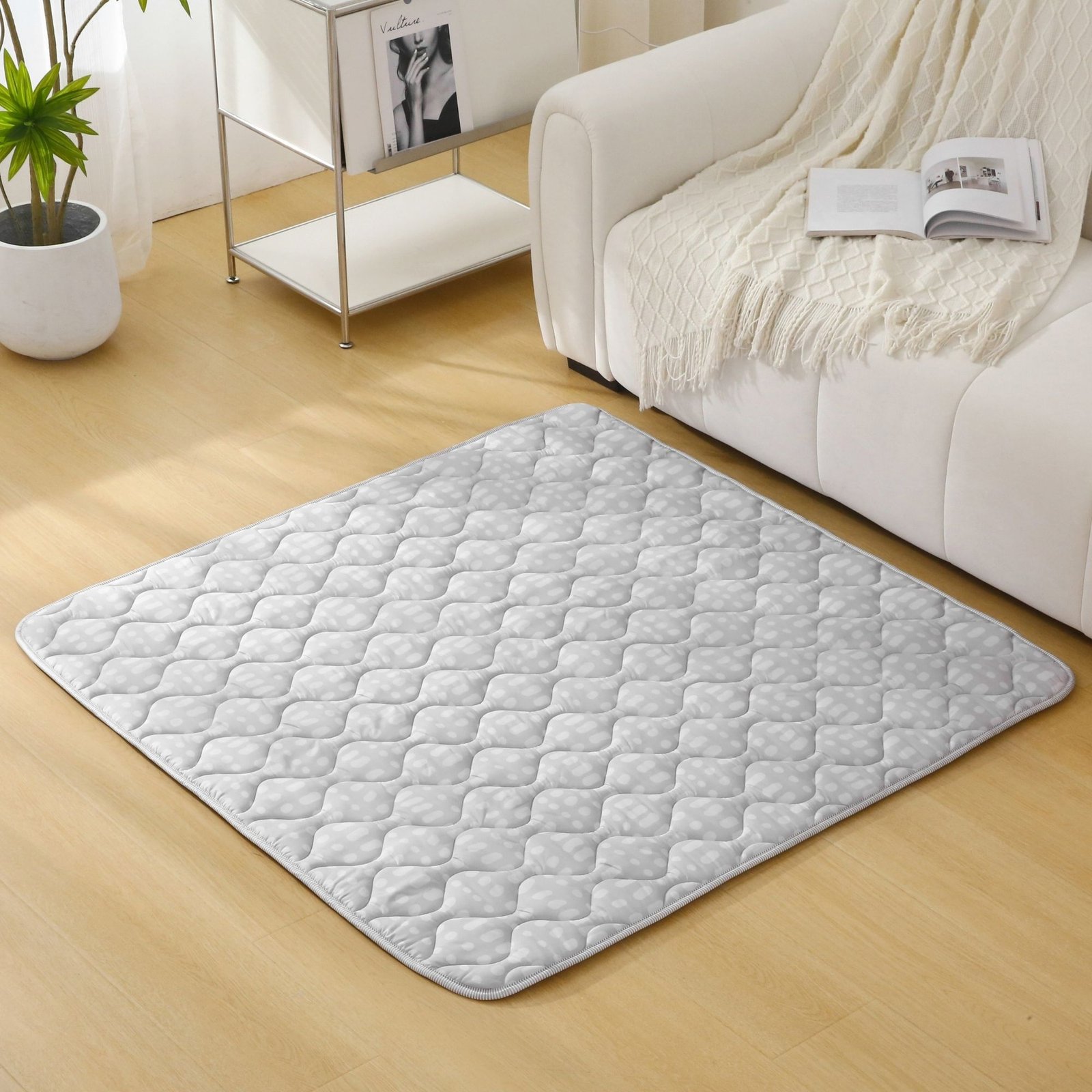 Hracia podložka prešívaná Hygge grey 1.27 x 1.27 m – Obrázok 5