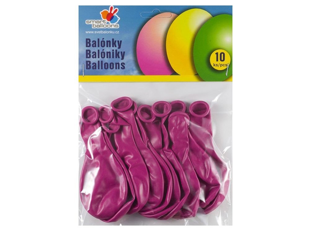 Balón fuchsiový - 10ks – Obrázok 2