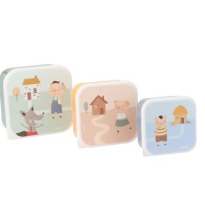 Desiatové boxy 3 ks The Three Little Pigs