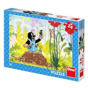 Edukatívne, kreatívne a interaktívne hračky pre deti Puzzle Krtko v nohaviciach 24ks