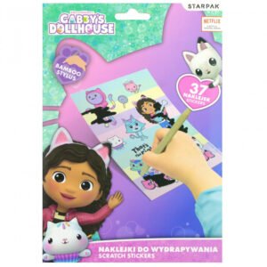 Edukatívne, kreatívne a interaktívne hračky pre deti Zoškrabovanie Gabbys Dollhouse