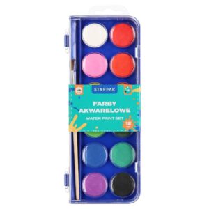 Akvarelové farby - 12 farieb