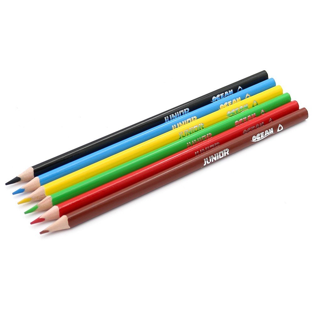 Trojhranné pastelky junior ocean world - sada 6 ks